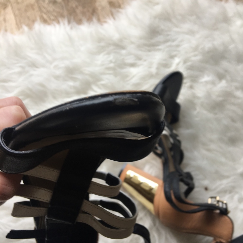 Jessica Simpson Creme And Gold Heels | Size 7.5 - Picture 3 of 8